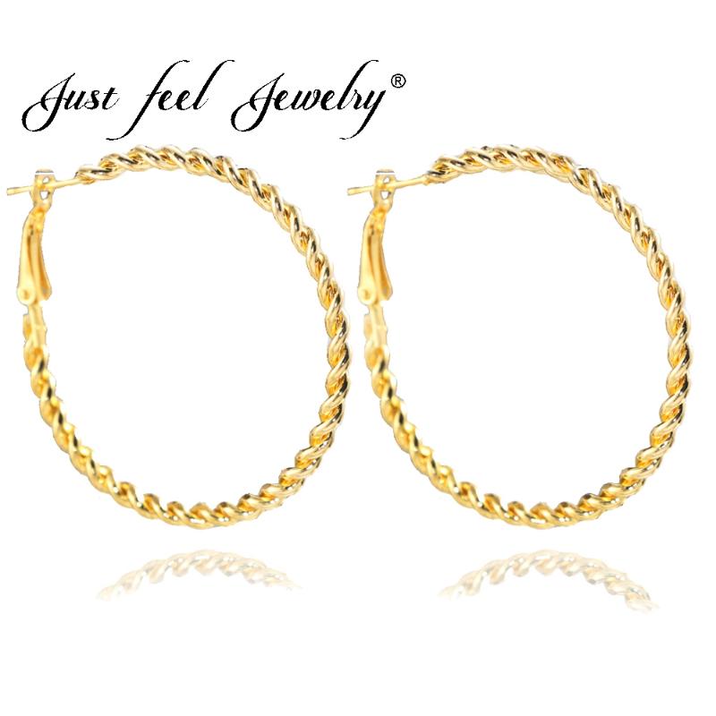Hoop & Huggie JUST FEEL Fashion Design Punk Earrings Big Size 45mm For Women Jewelry Round Twist Rope Metal Weddings Gift
Hoop & Huggie JUST FEEL Fashion Design Punk Earrings Big Size 45mm For Women Jewelry Round Twist Rope Metal Weddings Gift
