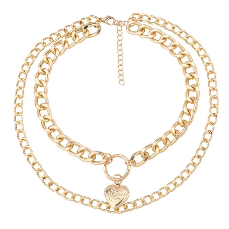 Layered Chain Necklace Neck Chains Heart Pendant Jewelry For Women Punk Choker Padlock Goth Jewelry Grunge Aesthetic Accessories
Layered Chain Necklace Neck Chains Heart Pendant Jewelry For Women Punk Choker Padlock Goth Jewelry Grunge Aesthetic Accessories