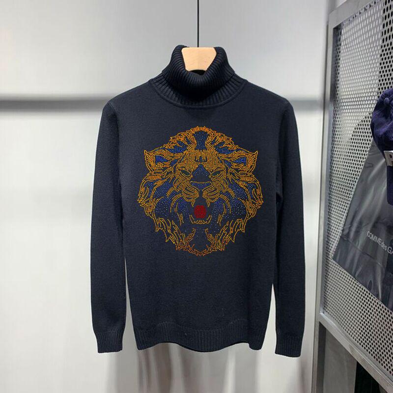 Personalized Casual Classic Slim Pullover Oversized Men's Turtleneck Sweater Creative Butterfly Pattern Sweatshirt Brand, As shown asian size
Personalized Casual Classic Slim Pullover Oversized Men's Turtleneck Sweater Creative Butterfly Pattern Sweatshirt Brand, As shown asian size