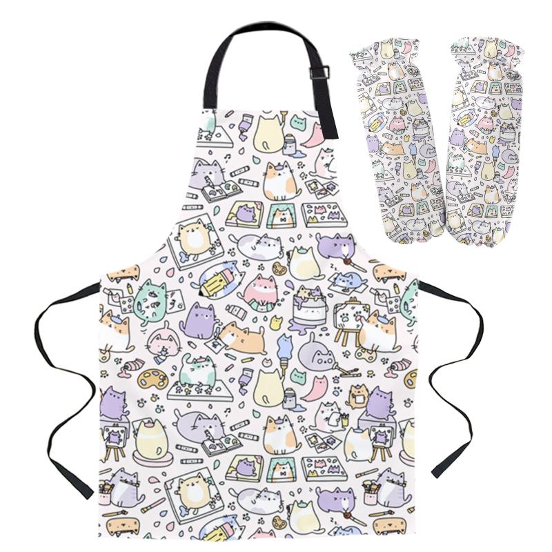 Artsy Cats Apron Kitchen Household Cleaning Pinafore Baking Accessories Cooking Apron Kitchen Aprons for Woman
Artsy Cats Apron Kitchen Household Cleaning Pinafore Baking Accessories Cooking Apron Kitchen Aprons for Woman