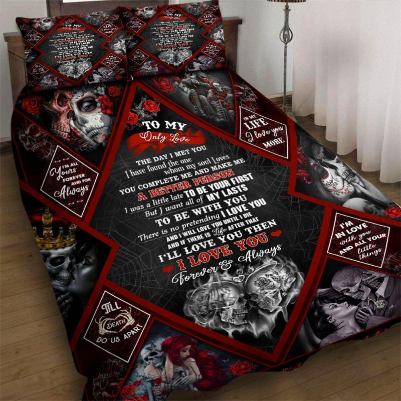 Comforters & Sets To My Only Love I You 3pcs Quilt Pillowcase Bedding Set Quilted Duvet Cover Bed Home Textiles, Dark grey
Comforters & Sets To My Only Love I You 3pcs Quilt Pillowcase Bedding Set Quilted Duvet Cover Bed Home Textiles, Dark grey