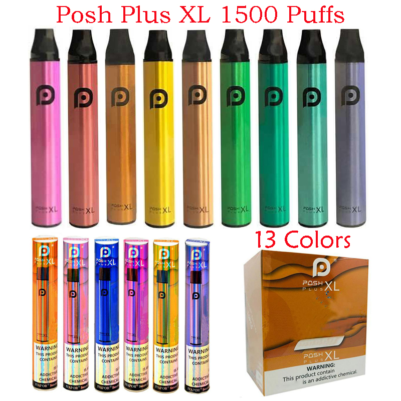 POSH PLUS XL 1500 Puffs Disposable Vape Pen Pods Starter Kit Updated 5ml Prefilled Cartridges Xtra Plus Vaporizer E-cigarettes
POSH PLUS XL 1500 Puffs Disposable Vape Pen Pods Starter Kit Updated 5ml Prefilled Cartridges Xtra Plus Vaporizer E-cigarettes