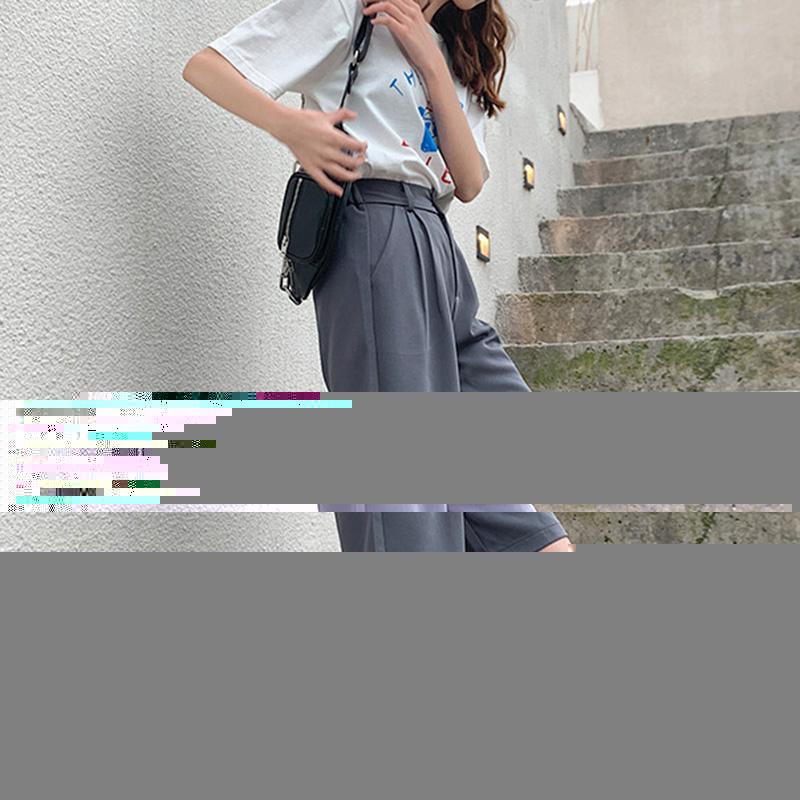 High Waist Shorts Women Summer Formal Solid Straight Plus Size Short Pants Fashion Wide Leg Pant XIN-Shipping, Black
High Waist Shorts Women Summer Formal Solid Straight Plus Size Short Pants Fashion Wide Leg Pant XIN-Shipping, Black