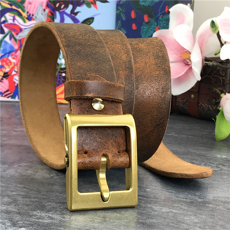 Men's leather belts of superior quality without buckles buckles, straps, B8EB, Black