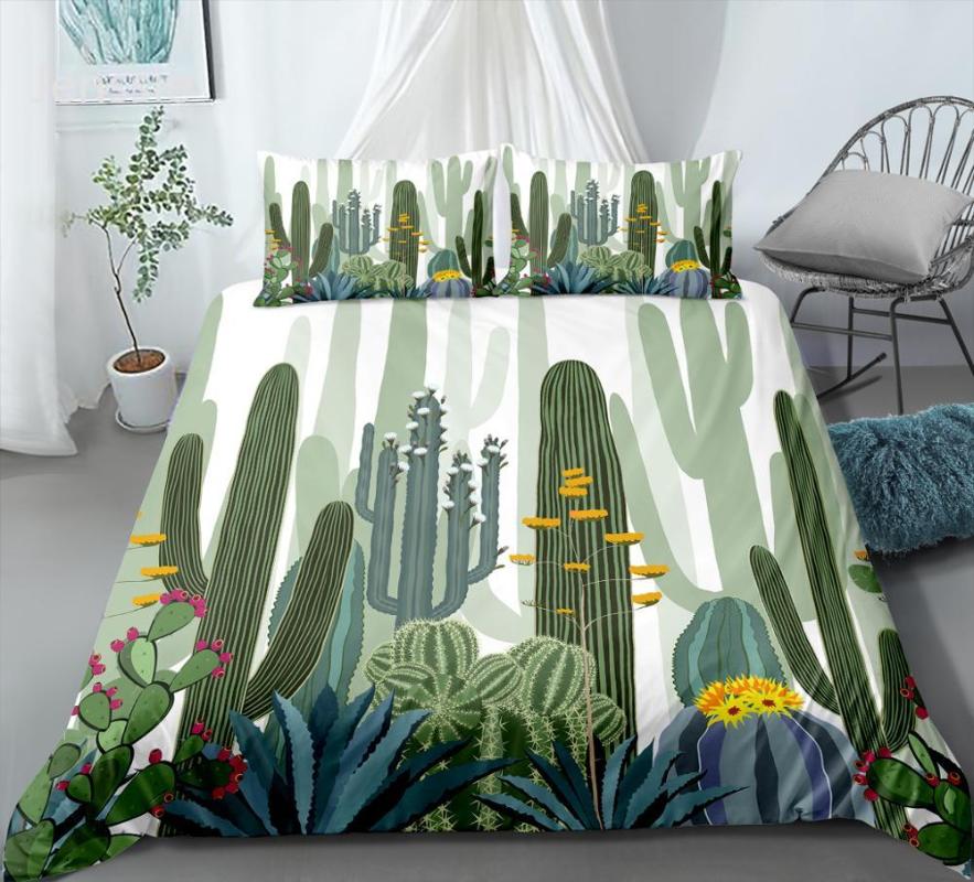 Bedding Sets Tropical Plants Succulent Bedspread Green White Print Adult Microfiber Soft Bed Linen Set With Pillowcase Single Double Full, Plant-green
Bedding Sets Tropical Plants Succulent Bedspread Green White Print Adult Microfiber Soft Bed Linen Set With Pillowcase Single Double Full, Plant-green