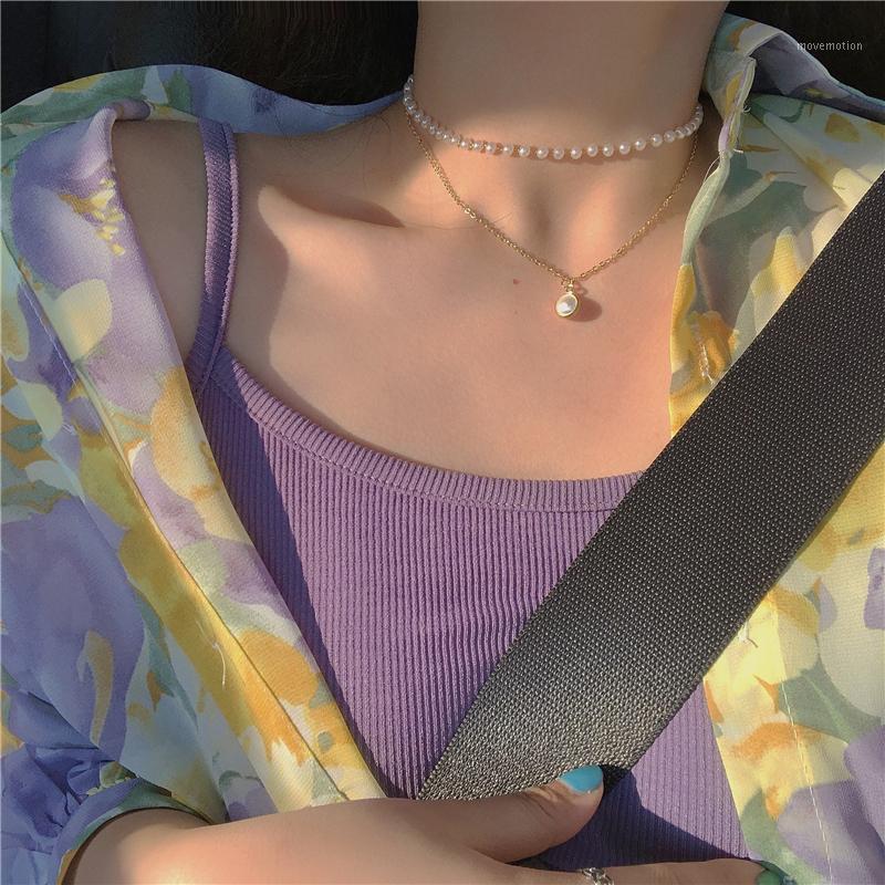 Kpop Pearl Choker Necklace Women Cute Girl Double Layer Chain Silver Color Gold Pendant Chokers Necklaces Jewelry Woman1
Kpop Pearl Choker Necklace Women Cute Girl Double Layer Chain Silver Color Gold Pendant Chokers Necklaces Jewelry Woman1