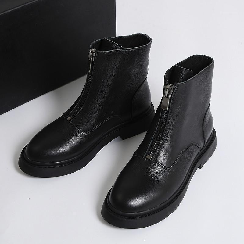 DEAT 2020 New Autumn And Winter Fashion Round Toe Thick Bottom Zipper Leather Single Shoes Women Short Cool Boots SG1351, Black leather
DEAT 2020 New Autumn And Winter Fashion Round Toe Thick Bottom Zipper Leather Single Shoes Women Short Cool Boots SG1351, Black leather