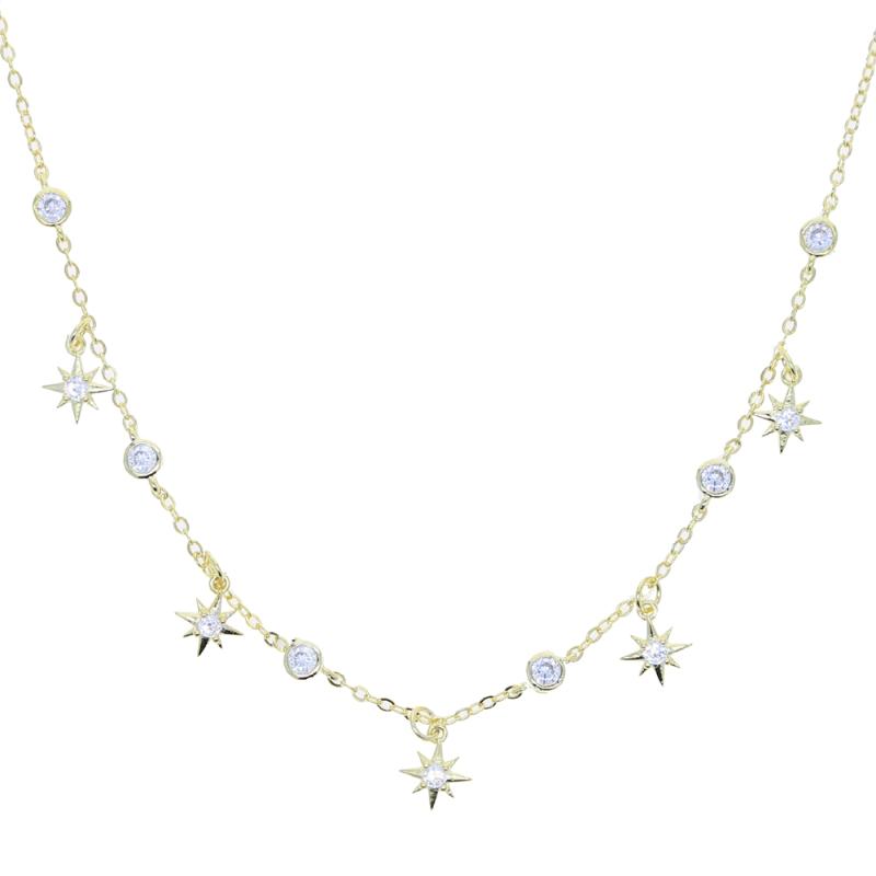 New CZ Star Charm Choker Gold Silver Color Hot Wholesale Trendy Necklace Women Jewelry 2021 Valentine's Day Gift
New CZ Star Charm Choker Gold Silver Color Hot Wholesale Trendy Necklace Women Jewelry 2021 Valentine's Day Gift