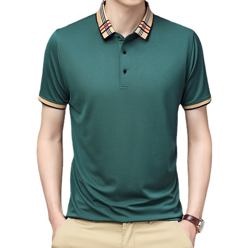 Men's T-Shirts Summer Shirt Men's Brand Clothing Cotton Short Sleeve Business Casual Striped Designer Homme Camisa Breathable Polos, Black
Men's T-Shirts Summer Shirt Men's Brand Clothing Cotton Short Sleeve Business Casual Striped Designer Homme Camisa Breathable Polos, Black