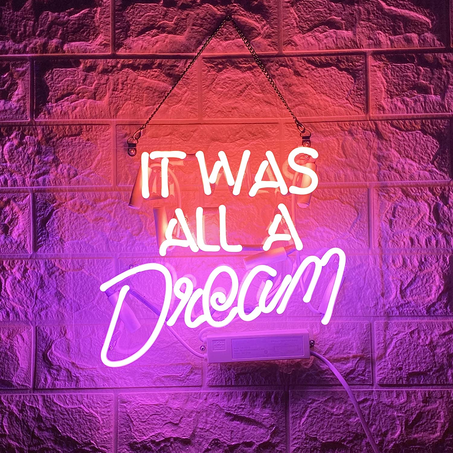 IT WAS ALL A DREAM Real Glass Handmade Neon Wall Signs for Home Light Room Bedroom Girls Hotel Beach 14x10 Inches Free Shipping
IT WAS ALL A DREAM Real Glass Handmade Neon Wall Signs for Home Light Room Bedroom Girls Hotel Beach 14x10 Inches Free Shipping
