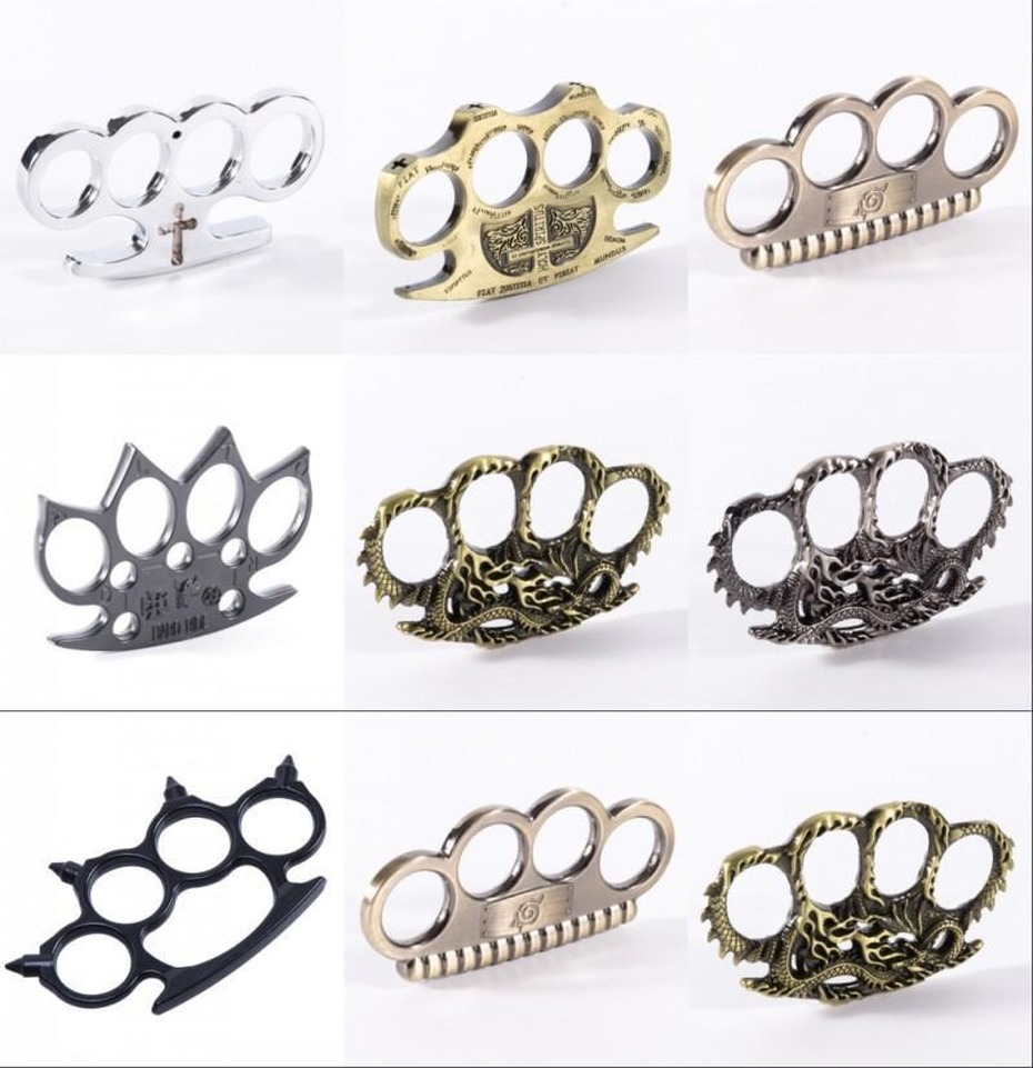 17 Designs Hell Detective Constantine Brass Knuckle Dusters Gold Powerful Damage Safety Equipment Gilded Steel Knuckle Self-defense FY4367
17 Designs Hell Detective Constantine Brass Knuckle Dusters Gold Powerful Damage Safety Equipment Gilded Steel Knuckle Self-defense FY4367