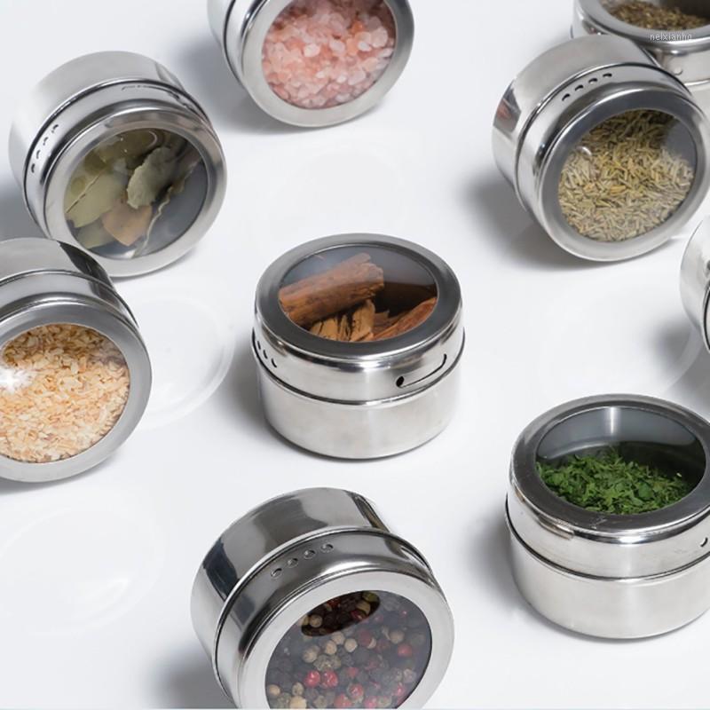 Kitchen Condiment Household Goods Stainless Steel Transparent Cover Magnetic Seasoning Jar Sauce Storage Container Jar1
Kitchen Condiment Household Goods Stainless Steel Transparent Cover Magnetic Seasoning Jar Sauce Storage Container Jar1