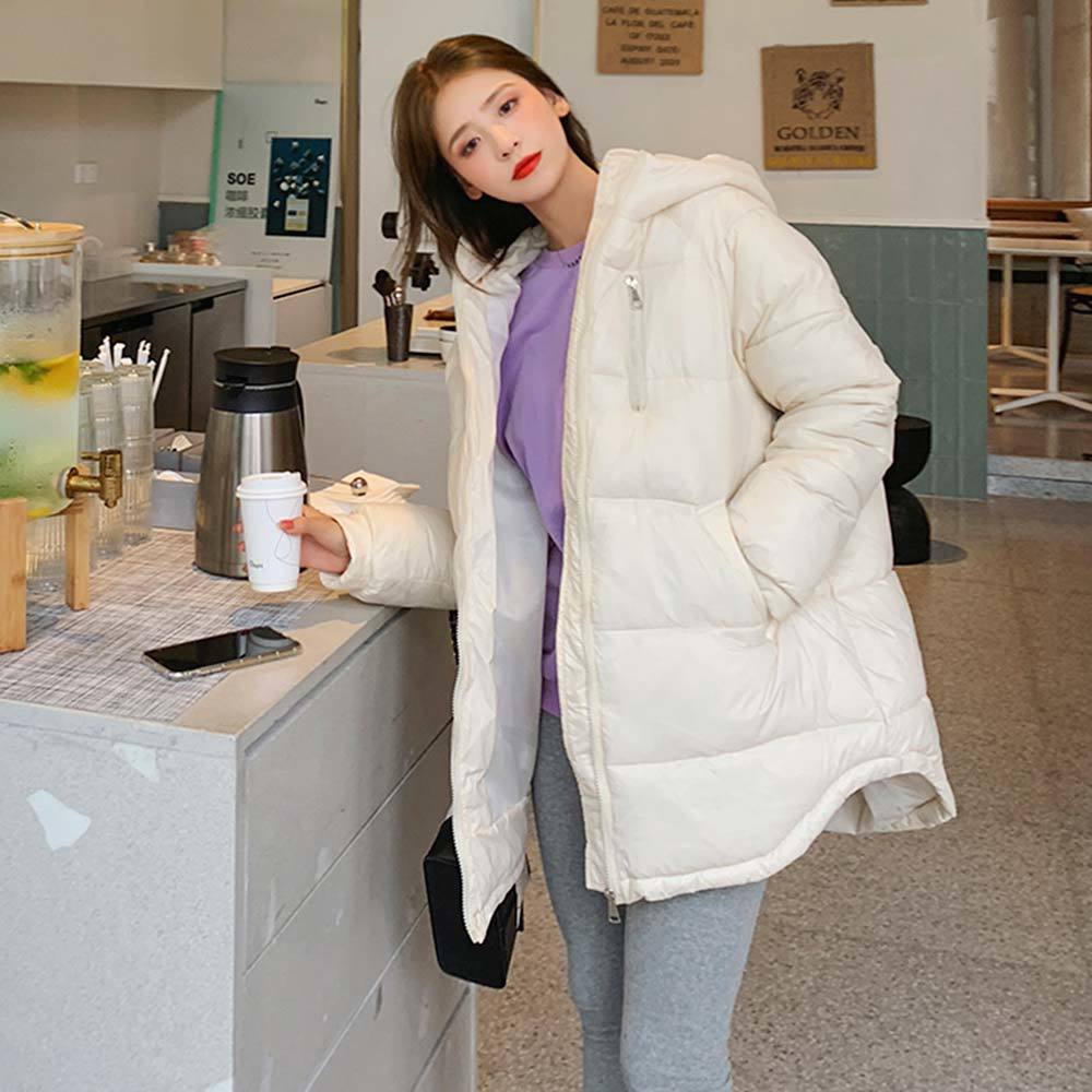 PinkyIsBlack New Fashion Long Winter Jacket Women Slim Female Winter Coat Women Thicken Parka Hooded Cotton Women Clothing 201217