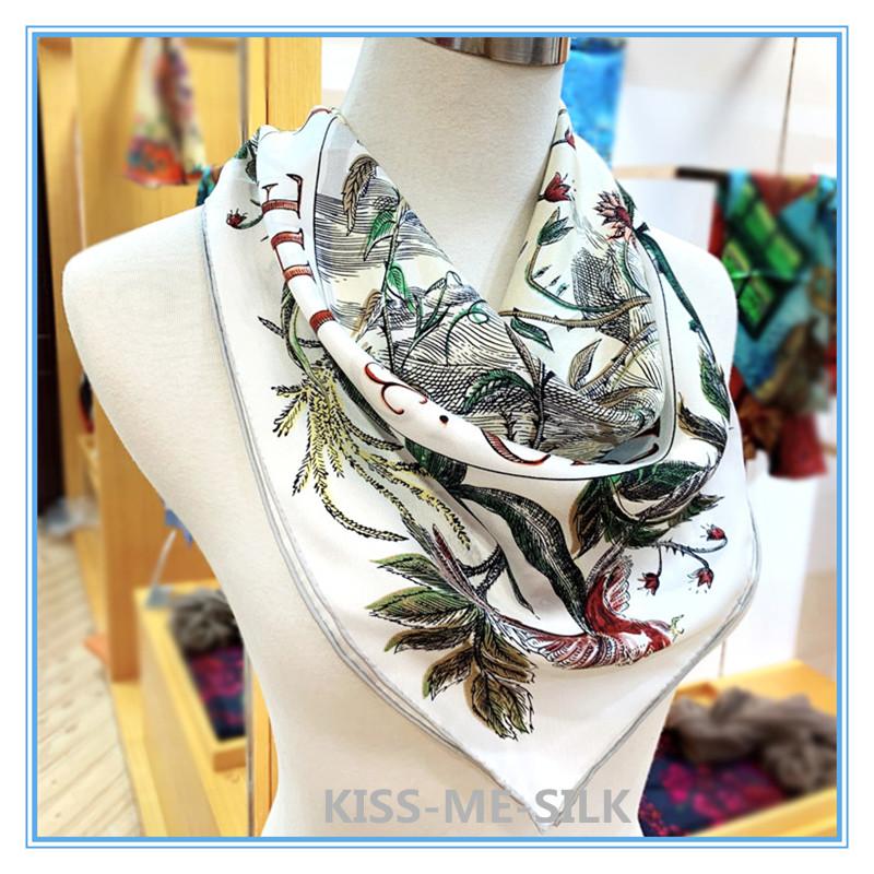 KMS Garden of Eden Chinese Silk Twill Square Scarf Shawl Women's Art Scarf 70*70CM/25G 
KMS Garden of Eden Chinese Silk Twill Square Scarf Shawl Women's Art Scarf 70*70CM/25G