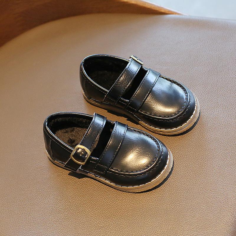 Little Girls Kids White Black England Winter Plush Leather Shoes For Toddler Baby Flat Princess Single Shoes New 2020 Slip-on
Little Girls Kids White Black England Winter Plush Leather Shoes For Toddler Baby Flat Princess Single Shoes New 2020 Slip-on
