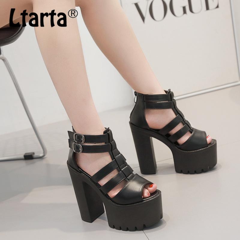 LTARTA 2021 Summer Hollow Heel Roman Fish Head Women's Shoes Thick Heel Thick Platform Waterproof High-heeled Sandals ZYW, Black
LTARTA 2021 Summer Hollow Heel Roman Fish Head Women's Shoes Thick Heel Thick Platform Waterproof High-heeled Sandals ZYW, Black
