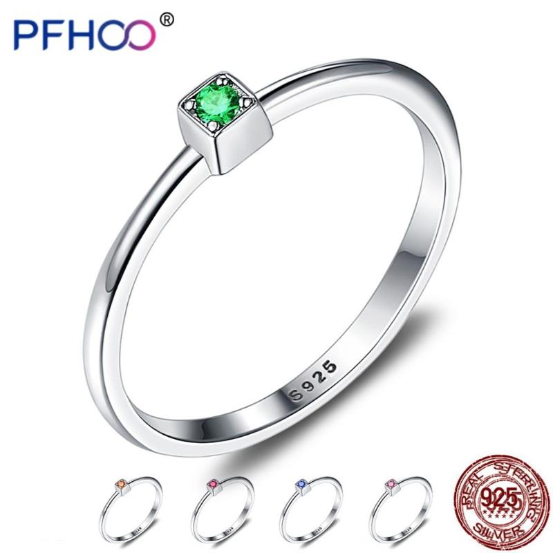Cluster Rings PFHOO Genuine 925 Sterling Silver Ring 5 Colors Wedding For Women Minimalist Thin Circle Cubic Zirconia Jewelry
Cluster Rings PFHOO Genuine 925 Sterling Silver Ring 5 Colors Wedding For Women Minimalist Thin Circle Cubic Zirconia Jewelry