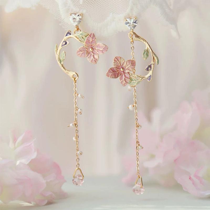 1Pairs New Korean Sweet Flowers Girl Dangle Earrings Temperament Personality Cat Pearl Tassel Earrings
1Pairs New Korean Sweet Flowers Girl Dangle Earrings Temperament Personality Cat Pearl Tassel Earrings