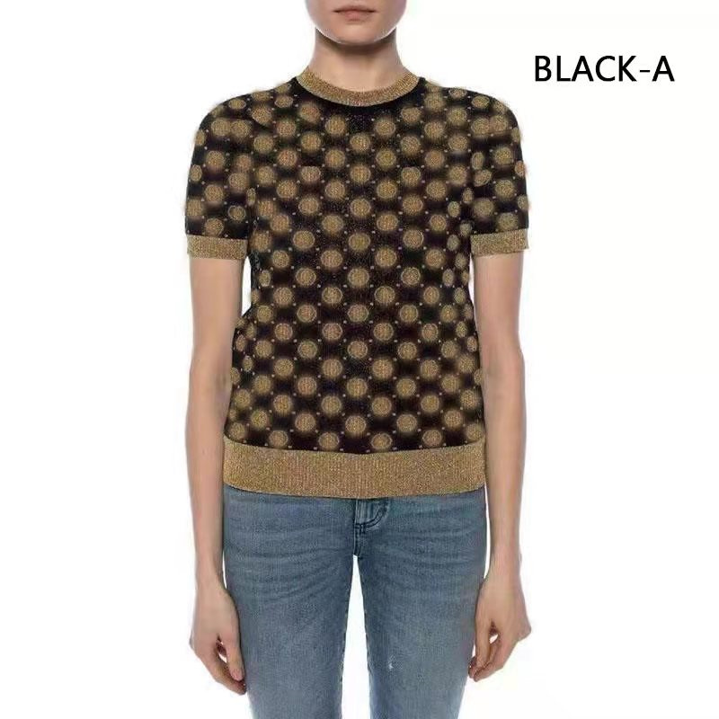 Women' top, spring and autumnWomen' Knits large sweater, soft touch, summer short sleeves, vintage high-quality round neck, high waist C-shaped letter
Women' top, spring and autumnWomen' Knits large sweater, soft touch, summer short sleeves, vintage high-quality round neck, high waist C-shaped letter