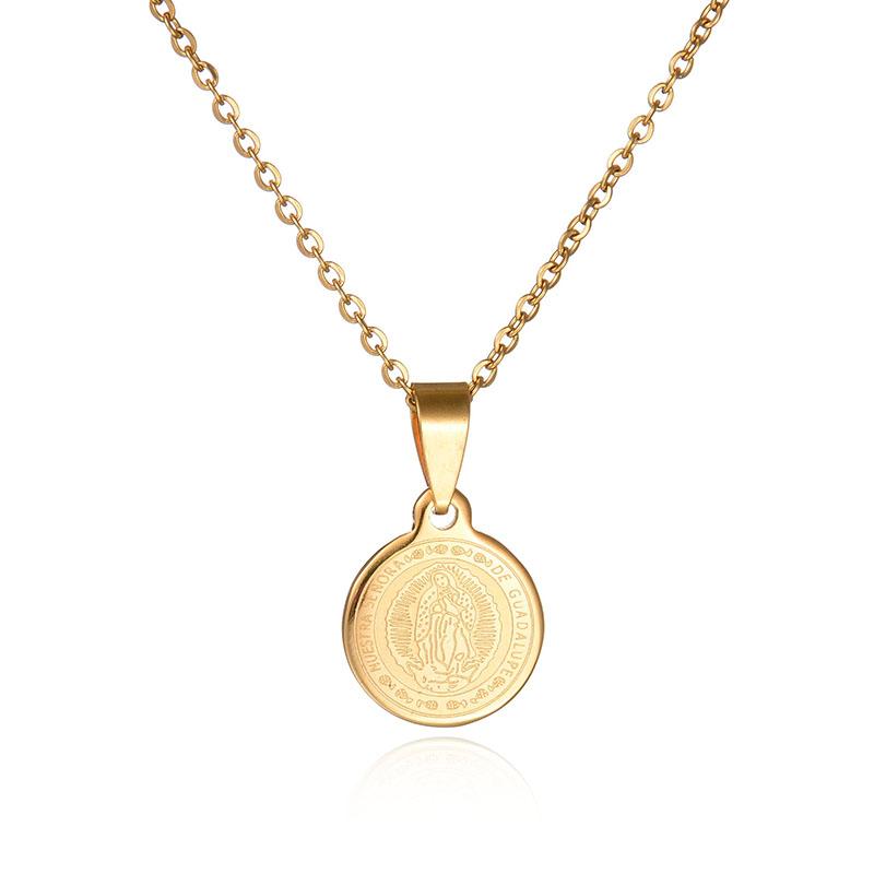 Stainless Steel Round Religion Necklace Nuestra Senora DE Guadalupe Jewelry For Party
Stainless Steel Round Religion Necklace Nuestra Senora DE Guadalupe Jewelry For Party