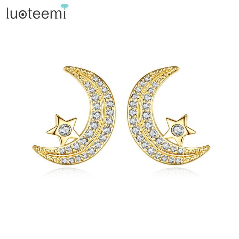 Allakalo Crescent Moon Stud Earrings for Women Dating Party Birthday Cute Star Cubic Zirconia Fashion Jewelry Christmas Gifts
Allakalo Crescent Moon Stud Earrings for Women Dating Party Birthday Cute Star Cubic Zirconia Fashion Jewelry Christmas Gifts