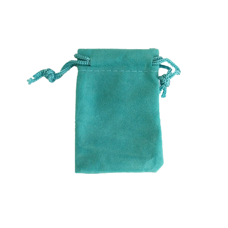 50pcs/lot Lake Blue Velvet Bag 5x7cm Mini Charms Jewelry Packaging Bags Wedding Decoration Velvet Drawstring Pouch Gift Bag T200602