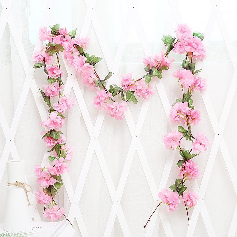 5Pcs Artificial flower 2.2meter rattan vines home decoration silk flower wedding decoration artificial greenery faux plants1, White
5Pcs Artificial flower 2.2meter rattan vines home decoration silk flower wedding decoration artificial greenery faux plants1, White