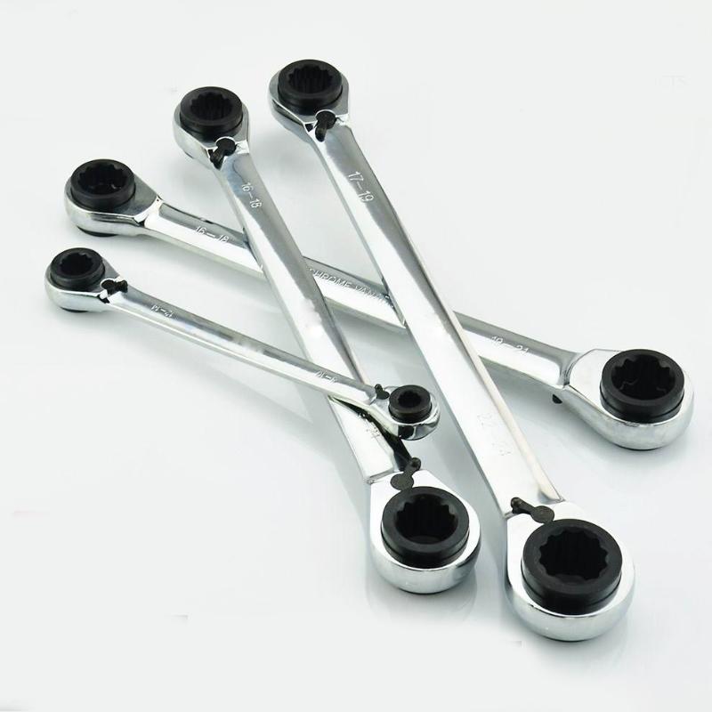 1pc* Adjustable Ratchet Wrench Socket 4 sizes in 1 Multifunctional Universal Ratcheting 8~24mm
1pc* Adjustable Ratchet Wrench Socket 4 sizes in 1 Multifunctional Universal Ratcheting 8~24mm