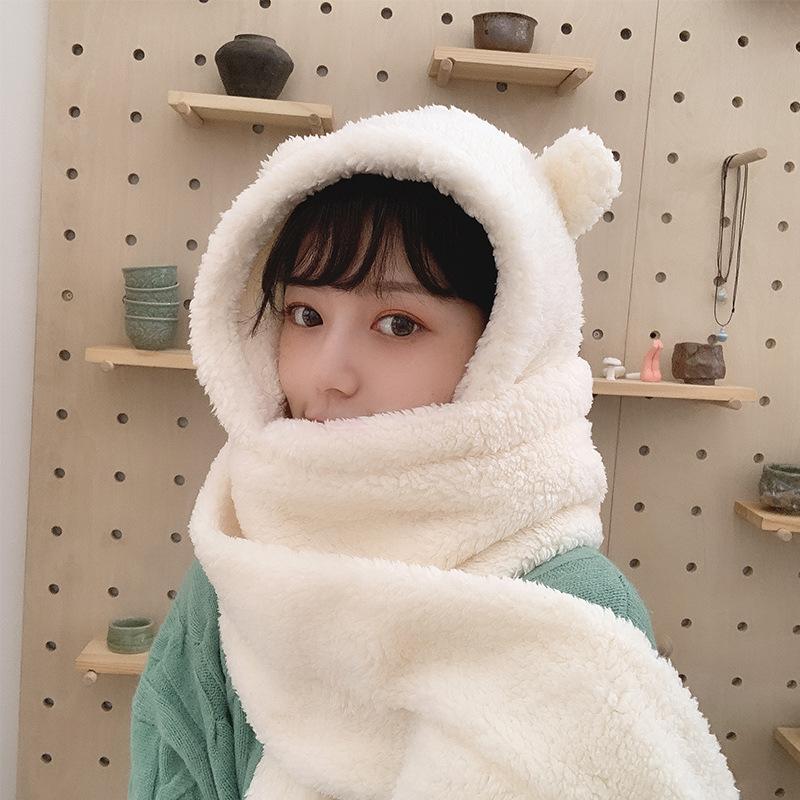 2021 Fashion Winter Women Novelty Beanies Caps Warm Cute Bear Ear Hat Casual Plush Hat Scarf Set Casual Solid Women Caps Present, Brown
2021 Fashion Winter Women Novelty Beanies Caps Warm Cute Bear Ear Hat Casual Plush Hat Scarf Set Casual Solid Women Caps Present, Brown