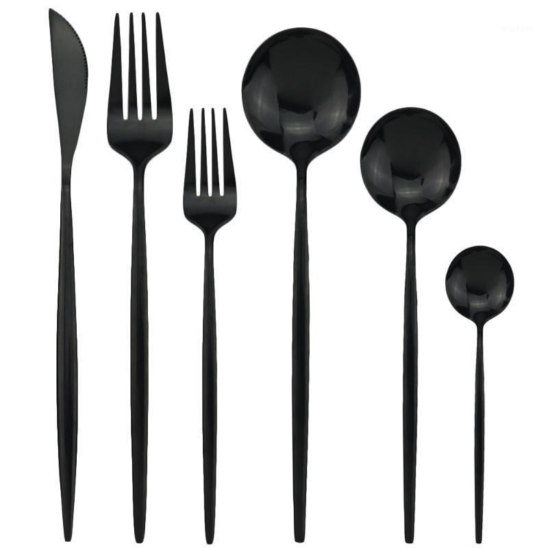 36Pcs Black Tableware Set Knife Fork Spoon Flatware Set Mirror Dinnerware 304 Stainless Steel Silverware Kitchen Cutlery1
36Pcs Black Tableware Set Knife Fork Spoon Flatware Set Mirror Dinnerware 304 Stainless Steel Silverware Kitchen Cutlery1