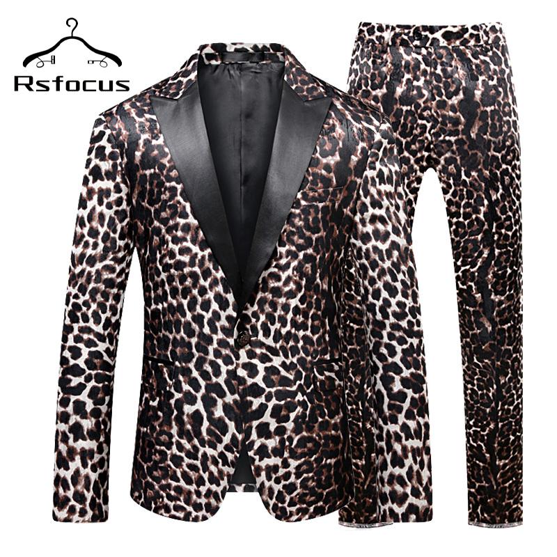 Rsfocus Men's Leopard Printing Suits Slim Fit Groom Wedding Suit Nightclub Party Costume Prom Stage Singer Outfits 2 Piece TZ306, Leopard suits
Rsfocus Men's Leopard Printing Suits Slim Fit Groom Wedding Suit Nightclub Party Costume Prom Stage Singer Outfits 2 Piece TZ306, Leopard suits