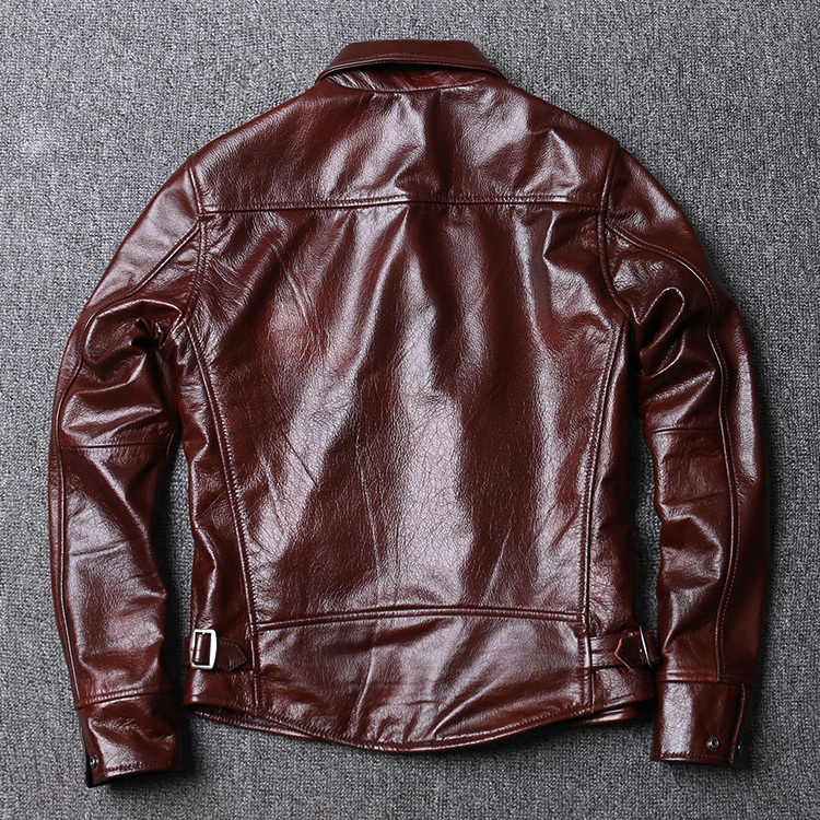style genuine leather Jacketcasual mens Leather coatquality Batik cowhide biker outwearSales 201114