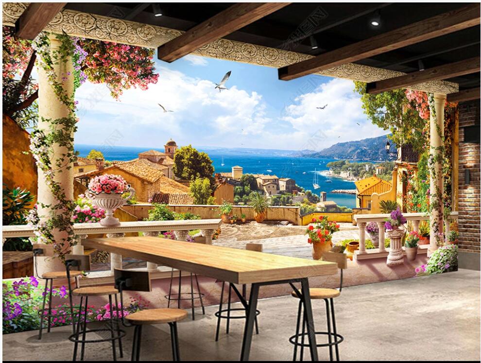 custom photo mural 3d wallpaper retro european seaside house scenery TV background home decor living room 3D wall murals wallpapers for walls in rolls, Non-woven wallpaper
custom photo mural 3d wallpaper retro european seaside house scenery TV background home decor living room 3D wall murals wallpapers for walls in rolls, Non-woven wallpaper