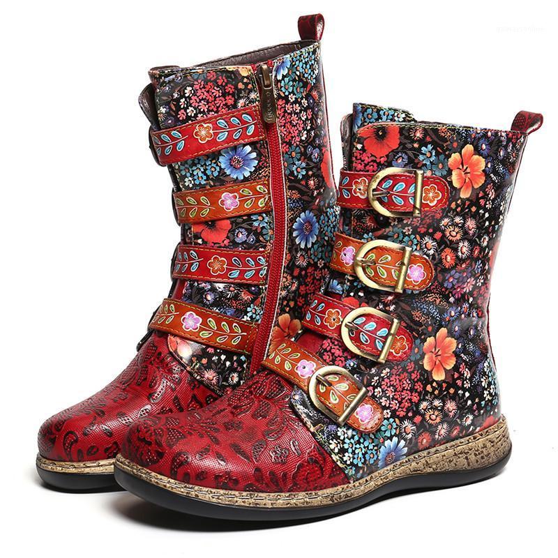New Hot Style Women Boots Retro Printed Metal Buckle Genuine Leather Zipper Ankle Boots Ladies Shoes Women Botines Mujer 20201, Red
New Hot Style Women Boots Retro Printed Metal Buckle Genuine Leather Zipper Ankle Boots Ladies Shoes Women Botines Mujer 20201, Red