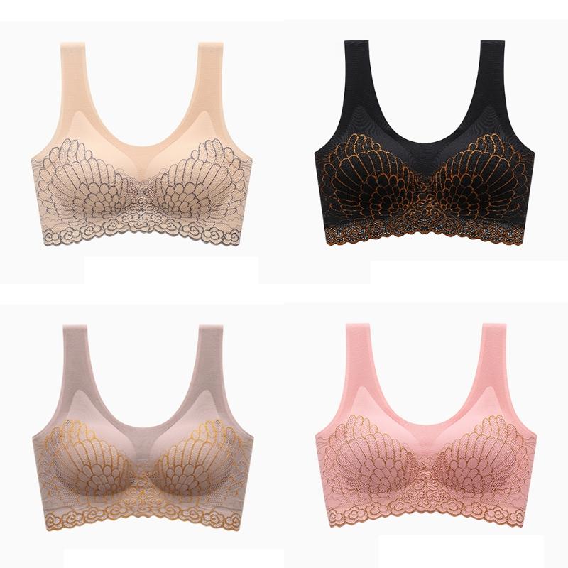 Ladies Bra,No Steel Ring Ladies Vest Underwear,Everyday Comfort No steel ring latex Contour Bra for Sports Workout Activ, Gp
Ladies Bra,No Steel Ring Ladies Vest Underwear,Everyday Comfort No steel ring latex Contour Bra for Sports Workout Activ, Gp