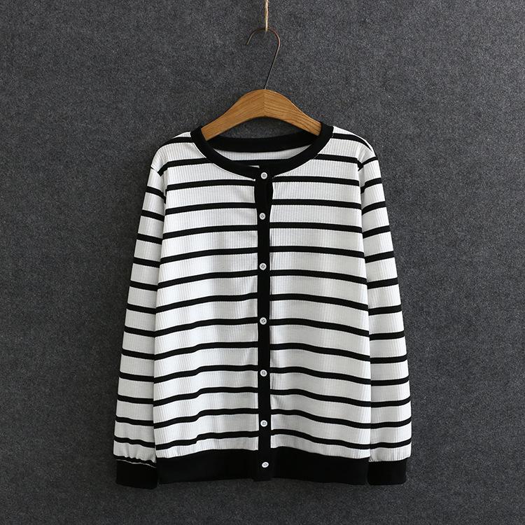 Plus Size -4XL Women's Spring Autumn Striped Cardigan Casual Elegant Outerwear sweaters, Brown
Plus Size -4XL Women's Spring Autumn Striped Cardigan Casual Elegant Outerwear sweaters, Brown