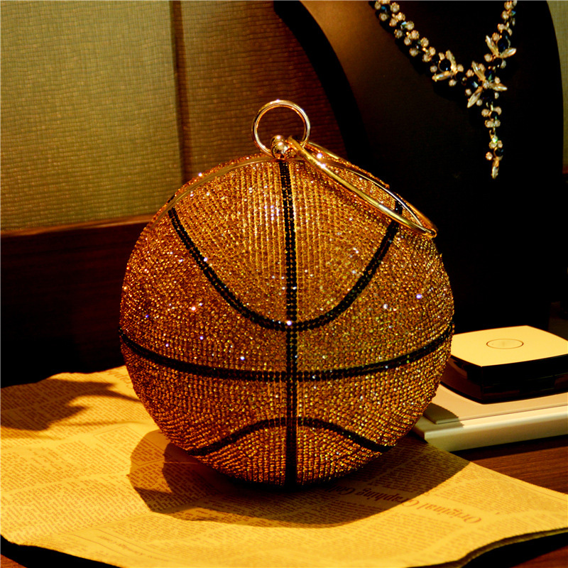 HBP 2021 Basketball Bag Round Ball Gold Clutch Purse Crossbody for Womens Evening Rhinestone Handbags Ladies Party Shoulder Purses Pink Black Bling, Brown
HBP 2021 Basketball Bag Round Ball Gold Clutch Purse Crossbody for Womens Evening Rhinestone Handbags Ladies Party Shoulder Purses Pink Black Bling, Brown