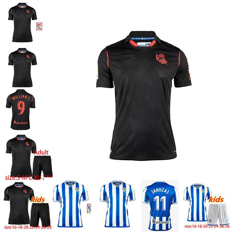 2021 Real Sociedad Soccer Jerseys WILLIAN J. OYARZABAL AGIRRETXE JUANMI Home Away 20 21 Royal Society Football Shirt men+kids kit, Black;yellow 
2021 Real Sociedad Soccer Jerseys WILLIAN J. OYARZABAL AGIRRETXE JUANMI Home Away 20 21 Royal Society Football Shirt men+kids kit, Black;yellow