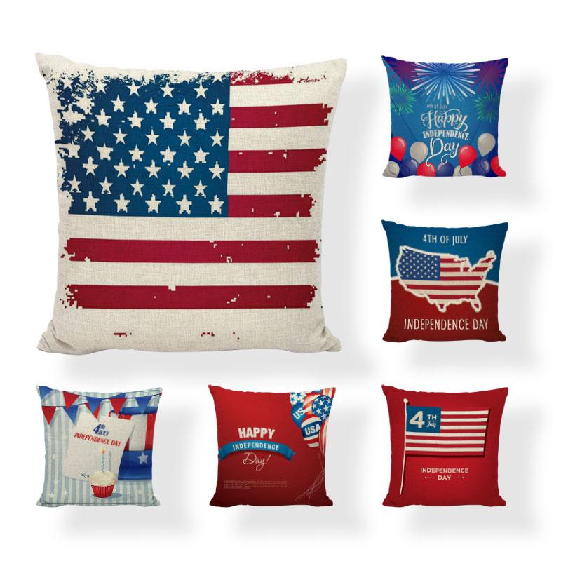 Colorful Striped Pillow Case Independence Day 45 * 45cm American Flag Red Blue White Balloon Pillow Case
Colorful Striped Pillow Case Independence Day 45 * 45cm American Flag Red Blue White Balloon Pillow Case