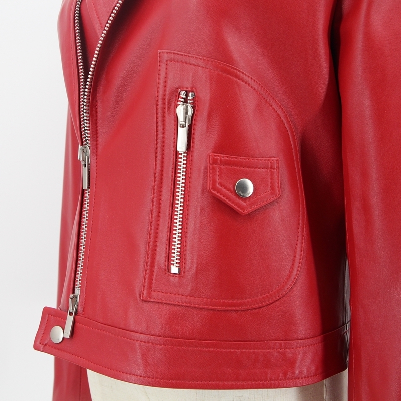 QIUCHEN arrival women spring real leather jacket genuine sheep leather coat Fashion women jacket 201030