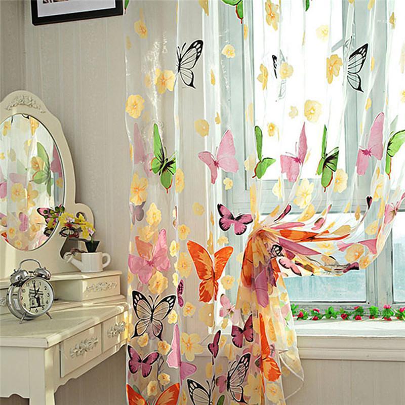 Colorful Butterfly Printed Tulle Window Screens Sheer Voile Door Curtains Drape Panel or Scarf Assorted 1MX2M 191, Multi
Colorful Butterfly Printed Tulle Window Screens Sheer Voile Door Curtains Drape Panel or Scarf Assorted 1MX2M 191, Multi