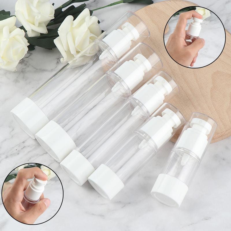 1PC 15ml/30ml/50ml/80ml/100ml Plastic Travel Bottle Refillable Bottle Transparent Airless Pump Perfume Vacuum Spray
1PC 15ml/30ml/50ml/80ml/100ml Plastic Travel Bottle Refillable Bottle Transparent Airless Pump Perfume Vacuum Spray