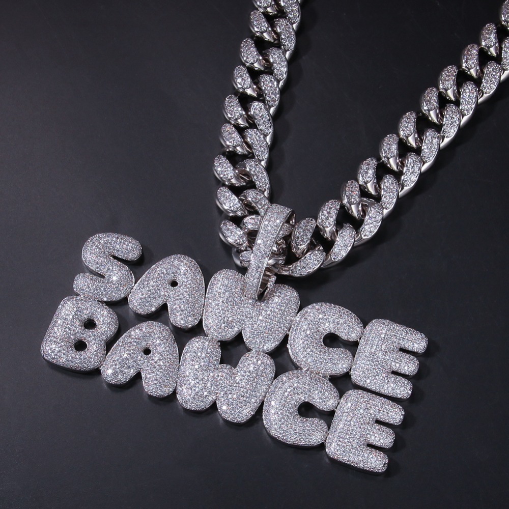 Hip Hop Custom letters Necklace Combination Words Name With Big Clasp Chain Full Iced Cubic Zirconia Jewelry
Hip Hop Custom letters Necklace Combination Words Name With Big Clasp Chain Full Iced Cubic Zirconia Jewelry