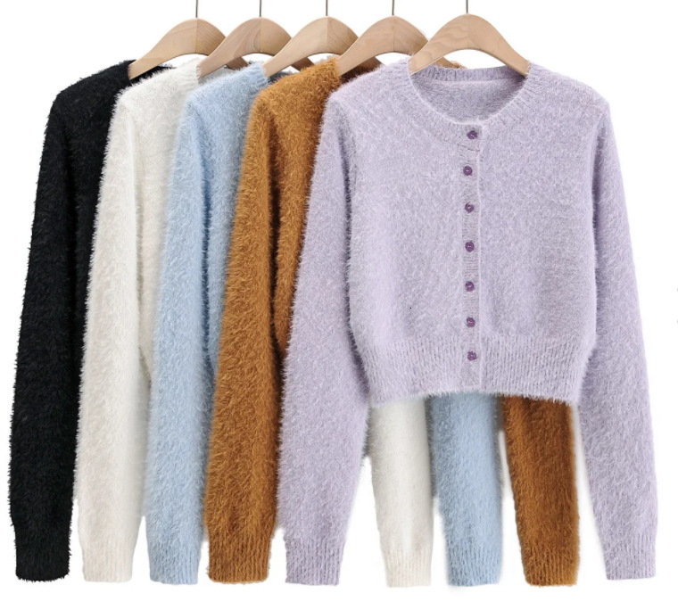 2021 New 21 Years Han Edition Small Round Collar Single-breasted Marca Dragon Mohair Long Sleeve Knitted Cardigan Coat 2xh0, White
2021 New 21 Years Han Edition Small Round Collar Single-breasted Marca Dragon Mohair Long Sleeve Knitted Cardigan Coat 2xh0, White