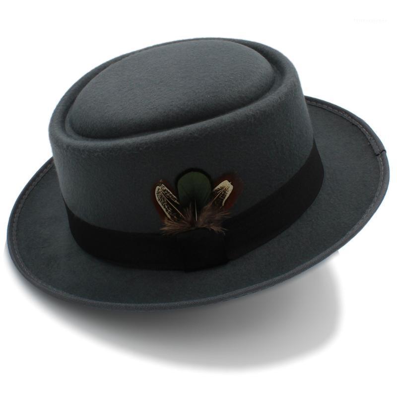Wide Brim Hats Fashion Women Men Felt Pork Pie Hat For Lad Crushable Ha Jazz Walter Dad Fedora Size 58CM1, Black
Wide Brim Hats Fashion Women Men Felt Pork Pie Hat For Lad Crushable Ha Jazz Walter Dad Fedora Size 58CM1, Black