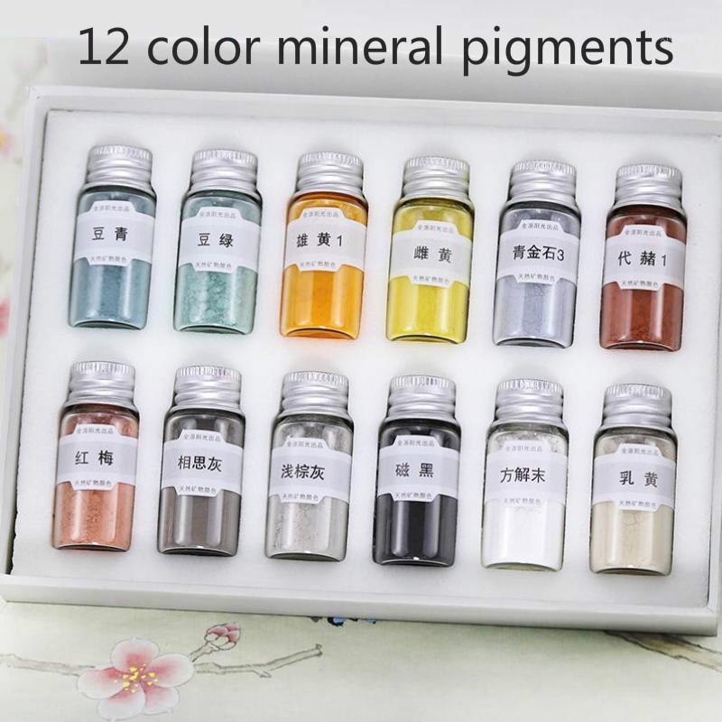 12 colors chinese painting Mineral Pigment set Murals Thangka Meticulous Watercolor paint1
12 colors chinese painting Mineral Pigment set Murals Thangka Meticulous Watercolor paint1