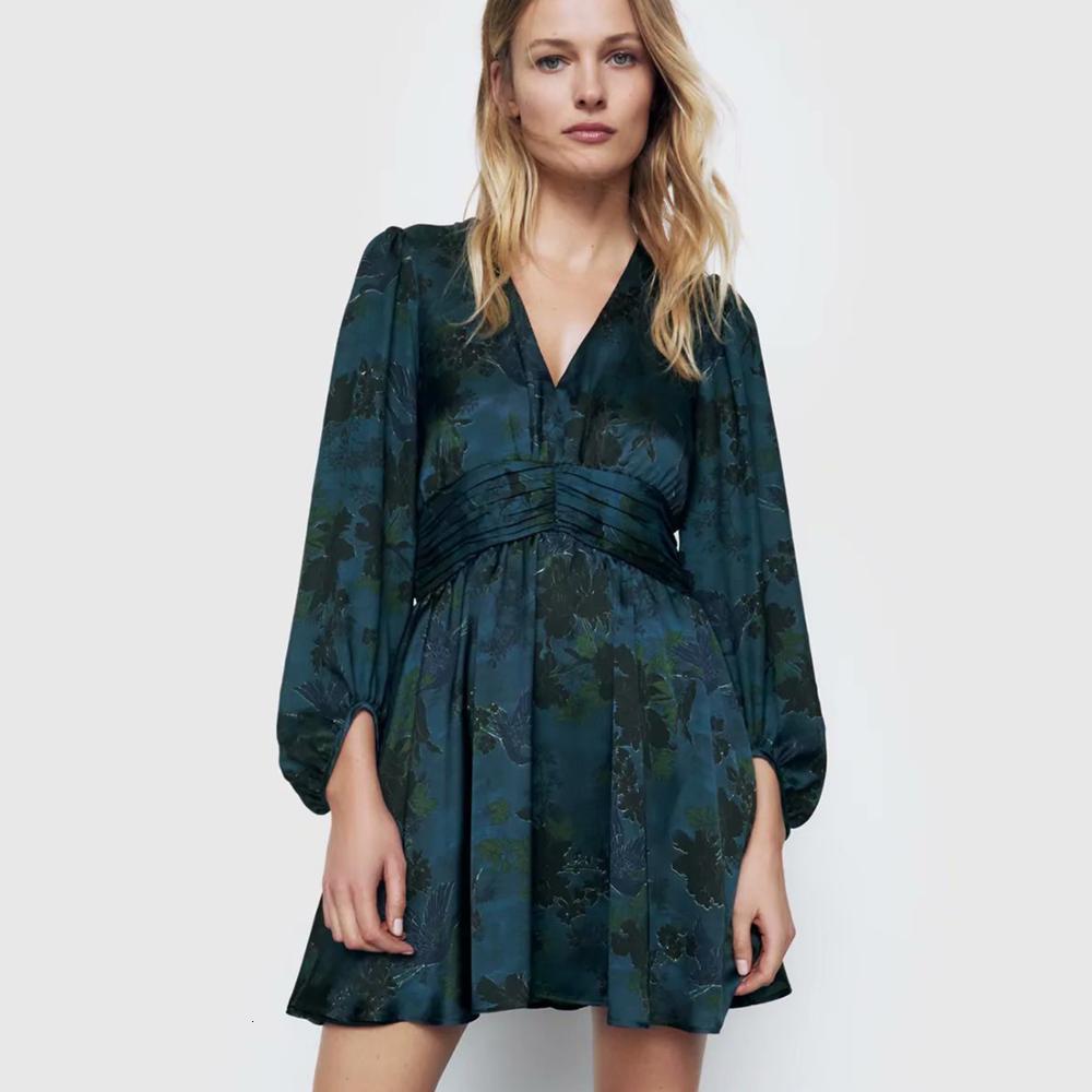 2021 New Summer Floral Retro Printed Women Fashion V-neck Long Sleeve High Waist Woman Elegant Sleeves Es A5lb
2021 New Summer Floral Retro Printed Women Fashion V-neck Long Sleeve High Waist Woman Elegant Sleeves Es A5lb