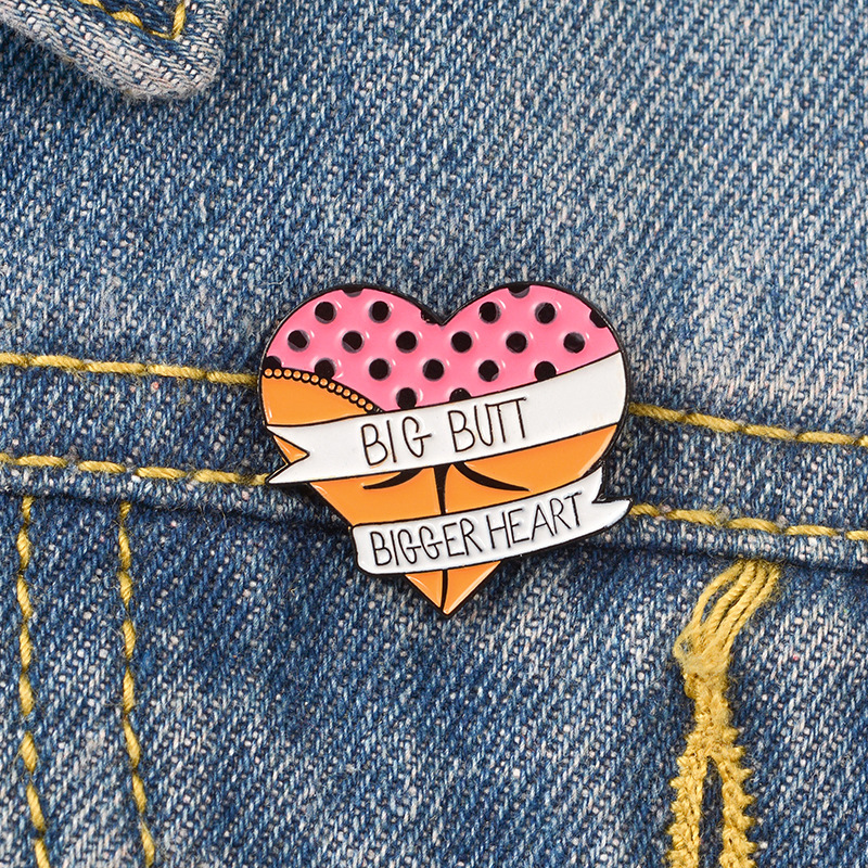 Heart enamel pin Cartoon sexy butt brooch Button Badge Lapel pin buckle Clothes Jeans cap bag Funny jewelry Gift for friends, As picture
Heart enamel pin Cartoon sexy butt brooch Button Badge Lapel pin buckle Clothes Jeans cap bag Funny jewelry Gift for friends, As picture