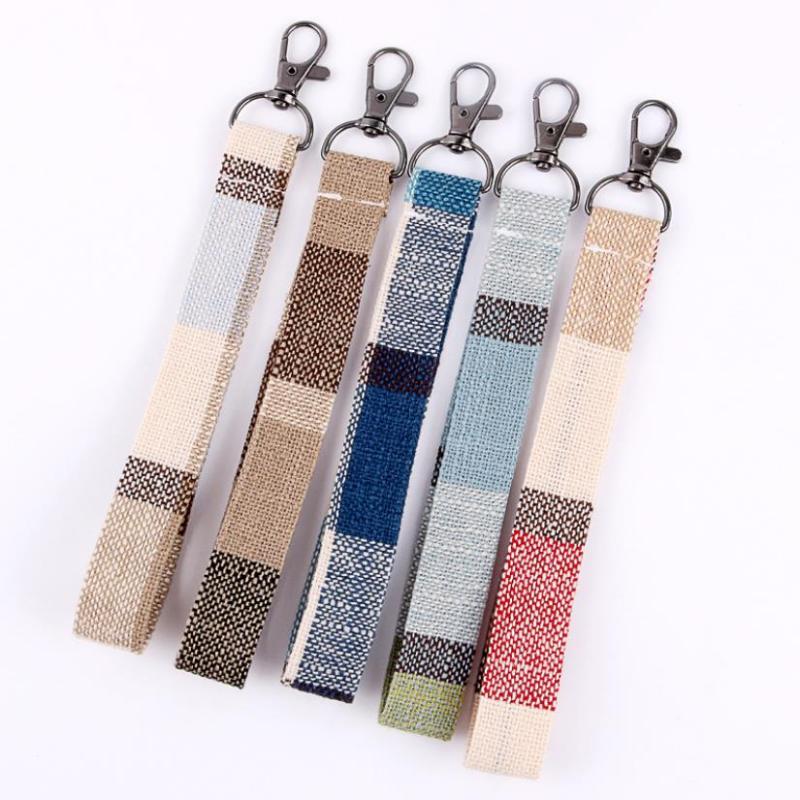42cm 19cm Length Cotton and linen Plaid Lanyard for Key Phones Keychains ID Tag Badge Holder Anti Loss Necklace Strap Jewelry
42cm 19cm Length Cotton and linen Plaid Lanyard for Key Phones Keychains ID Tag Badge Holder Anti Loss Necklace Strap Jewelry