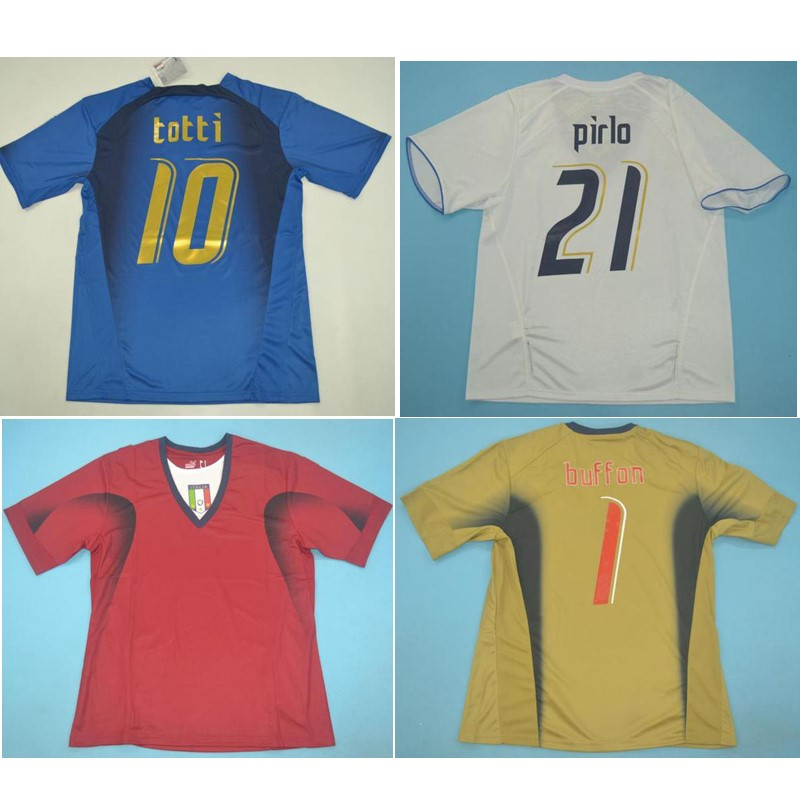 Top 2006 Italy Retro soccer jerseys Gattuso Cannavaro BUFFON football shirt Totti Del Piero jersey Pirlo Classic maillot de foot, Black;yellow
Top 2006 Italy Retro soccer jerseys Gattuso Cannavaro BUFFON football shirt Totti Del Piero jersey Pirlo Classic maillot de foot, Black;yellow